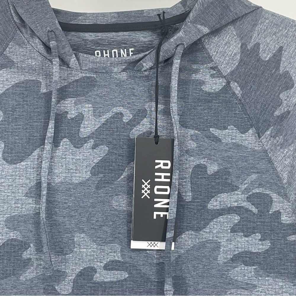 RHONE NWT MEN’S REIGN HOODIE PULLOVER NORDSTROM ANNIVERSARY CAMO PRINT SMALL - Picture 4 of 11